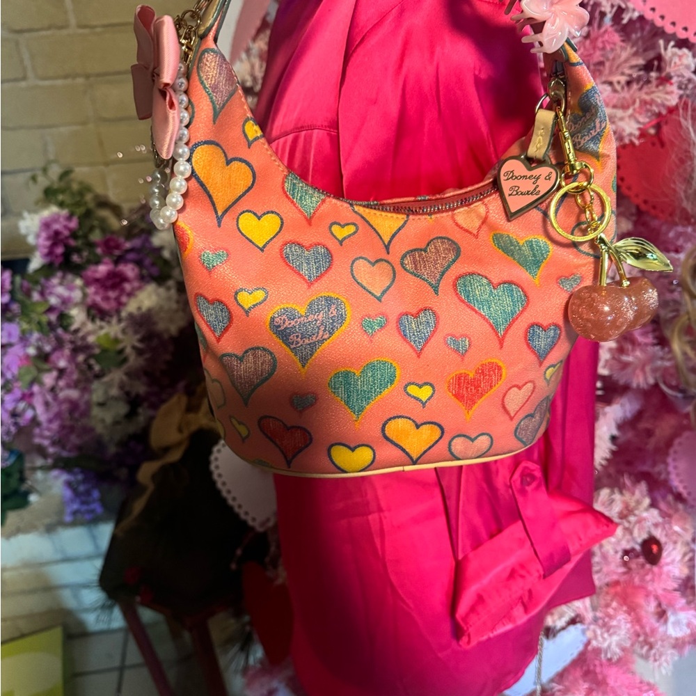 Dooney & Bourke Colorful Heart Shoulder Bag